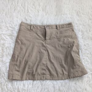 Women's Athleta Skirt Dipper Skort 10 Tan Athletic